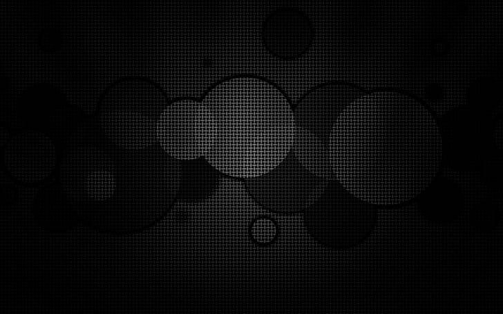 circles, background, grid, black white, dark