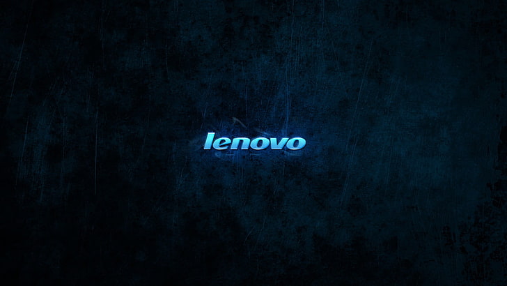 Lenovo logo, text, communication, blue, western script, indoors HD wallpaper