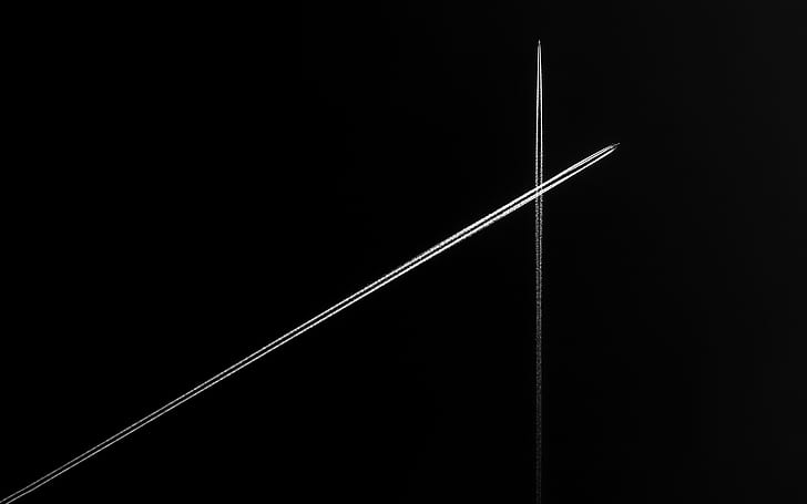 HD wallpaper: aircraft, artwork, minimalism, black, airplane, cross, white  | Wallpaper Flare