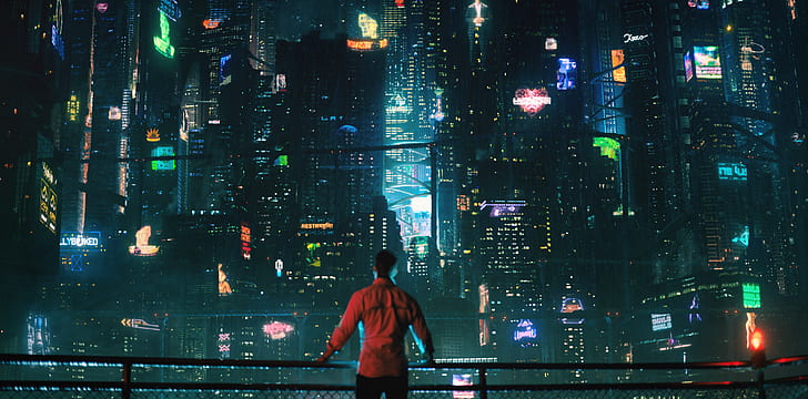 cyberpunk, Altered Carbon, city, Netflix, Game Boy Advance, HD wallpaper