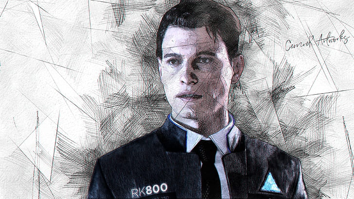 Detroit become human, drawing, Detroit: Become Human, games art
