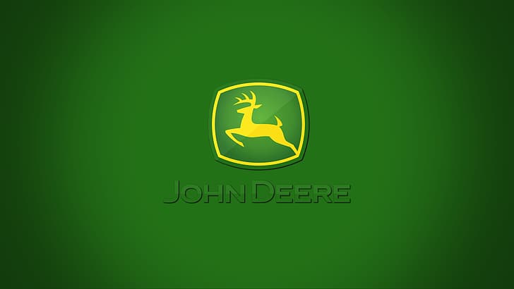 logo, John Deere, Mechanical engineering, Deere and Company, HD wallpaper
