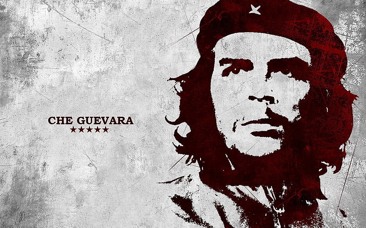Che Guevara, artwork, men, text, communication, western script, HD wallpaper