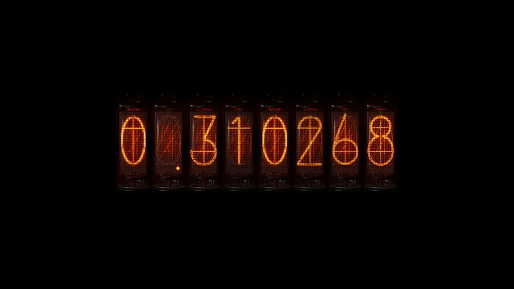 Steins;Gate, anime, time travel, Divergence Meter, Nixie Tubes, HD wallpaper