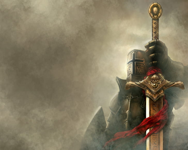 Wallpaper knight, the middle ages, game art, warrior with sword, Elden Ring  for mobile and desktop, section игры, resolution 3840x2688 - download