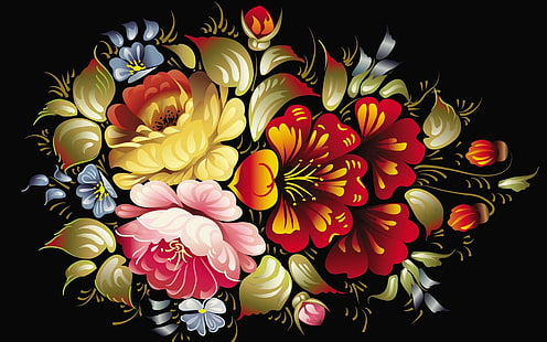 Wallpapers with floral and Asian and Far Eastern designs