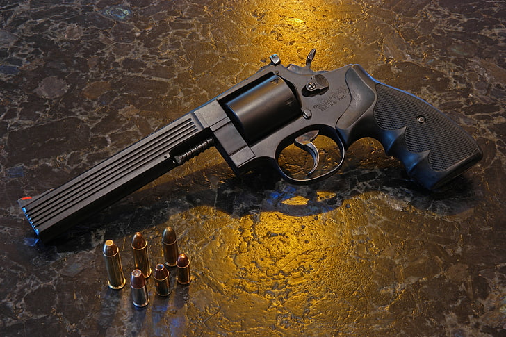 revolver, Phillips and Rodgers Medusa Model 47, unique weapon, HD wallpaper