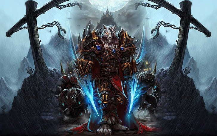 world of warcraft worgen 1920x1200  Video Games World of Warcraft HD Art