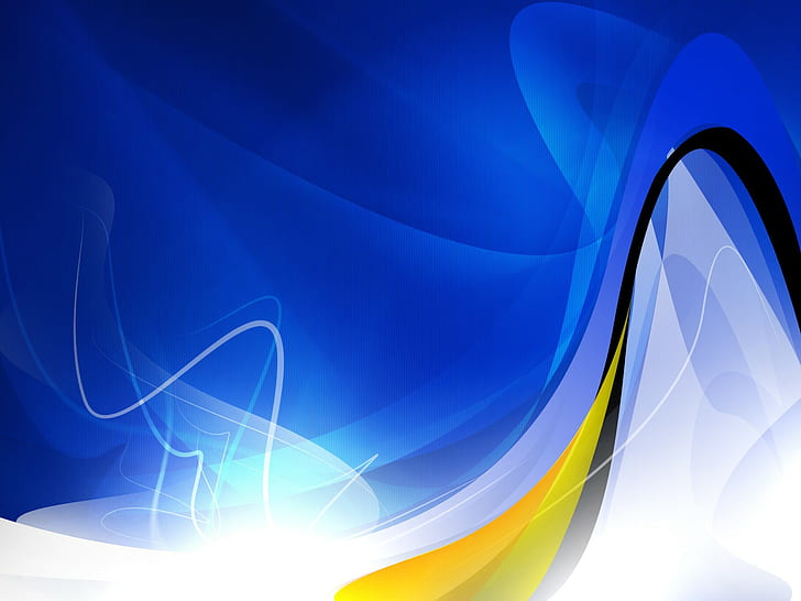 abstract, colorful, waveforms, HD wallpaper