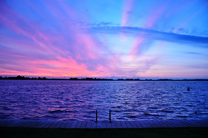 large body of water, happy, sky, sunset, cloud - sky, beauty in nature