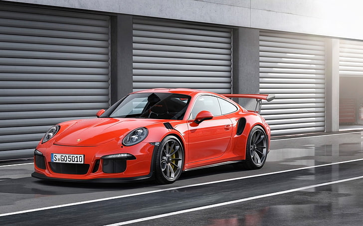 Hd Wallpaper Red Coupe Porsche Porsche 911 Gt3 Rs Red Cars Mode Of Transportation Wallpaper Flare