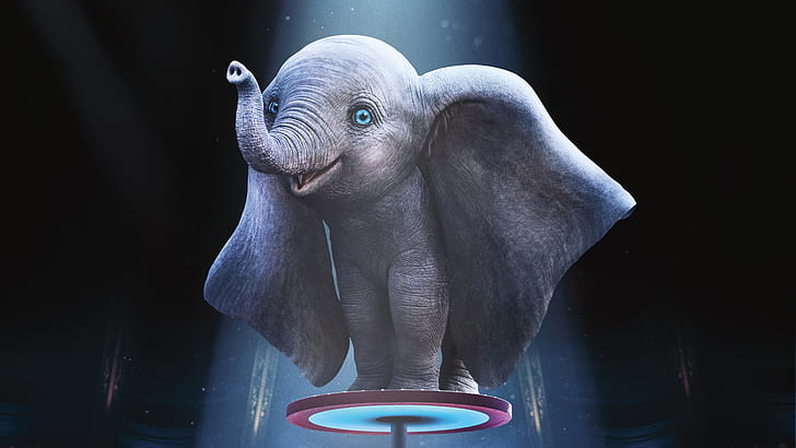 the film, circus, Elephant, Movie, Dumbo, film 2019, HD wallpaper