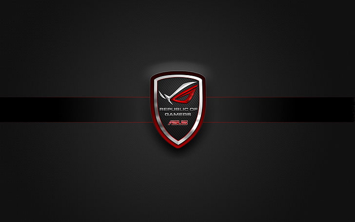 Republic of Gamers, ASUS, red, indoors, communication, heart shape, HD wallpaper