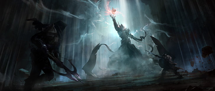game illustration, artwork, video games, Diablo III, Diablo 3: Reaper of Souls, HD wallpaper