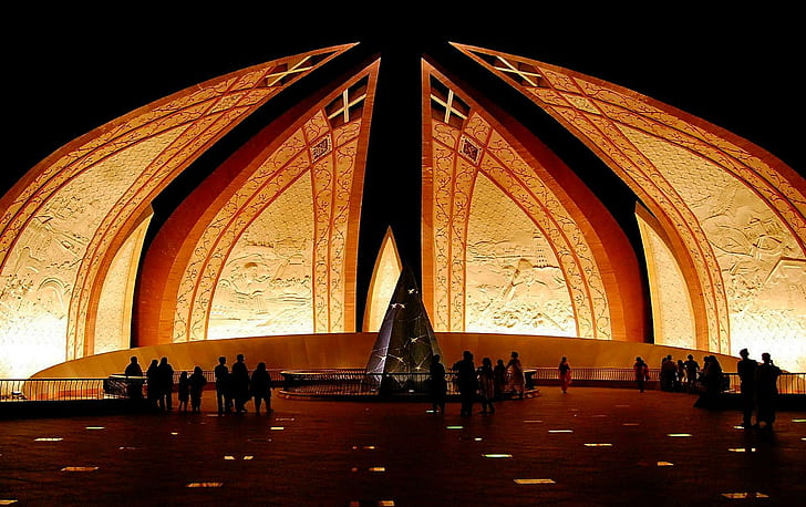 Pakistan Monument, unique, brown, special, white, animals, HD wallpaper