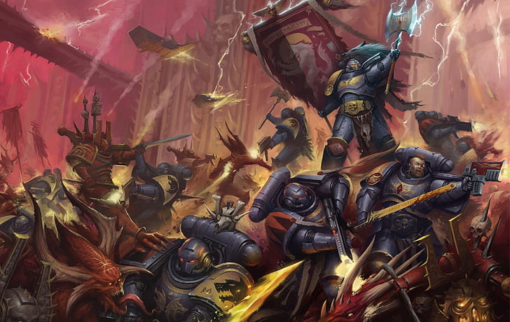inoxhammer  Space wolves Wolf wallpaper Warhammer 40k space wolves