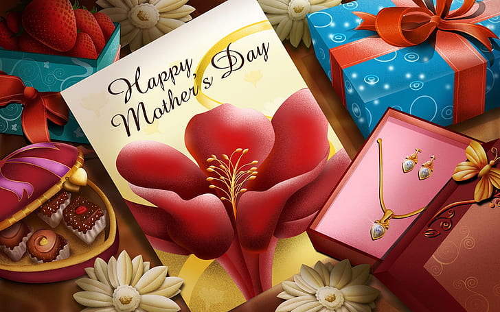 Happy Mother's Day, happy mother's day box, HD wallpaper
