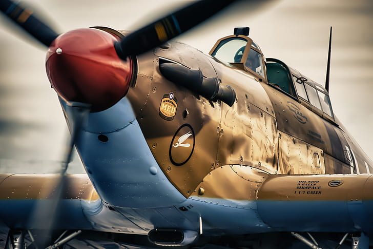 fighter, war, Hawker Hurricane, interceptor, single, world, HD wallpaper
