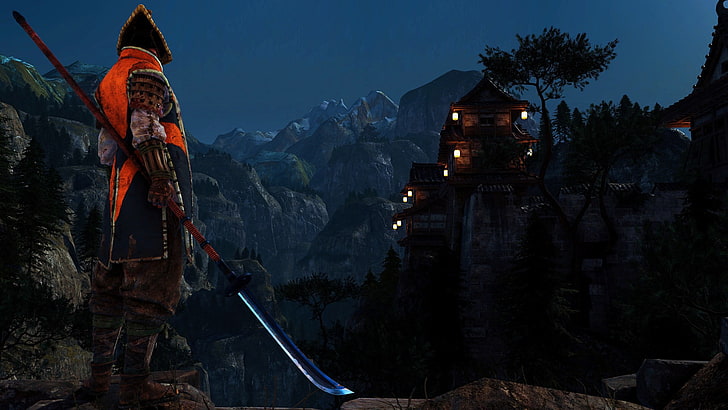 For Honor, blades, samurai, screen shot, landscape, nature, HD wallpaper