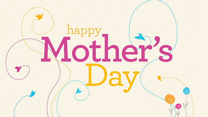 Wallpaper design for happy mother day invitation Vector Image