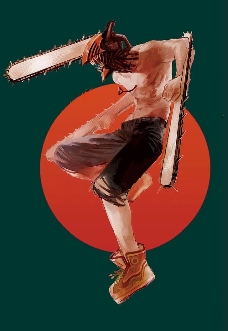 Chainsaw Man, Denji (Chainsaw Man), anime boys, artwork, horror, HD wallpaper