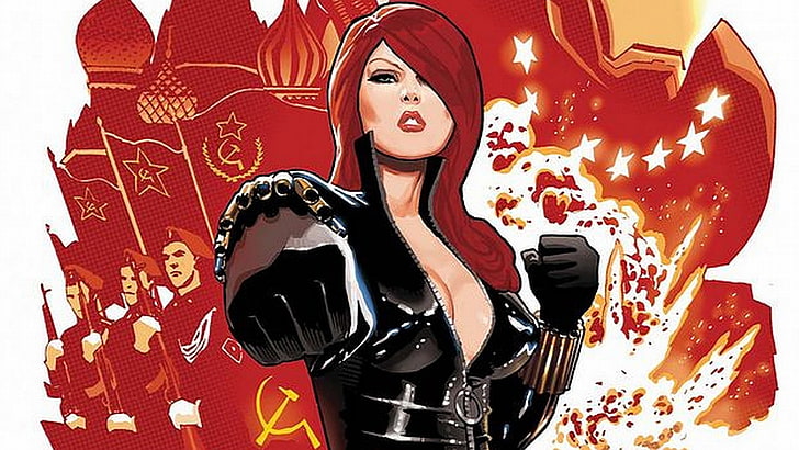 HD wallpaper: Black Widow, comics, Explosion, sexy, one person, women,  celebration | Wallpaper Flare