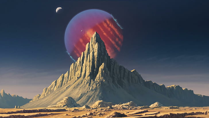Sci Fi, Landscape, Mountain, Planet, HD wallpaper