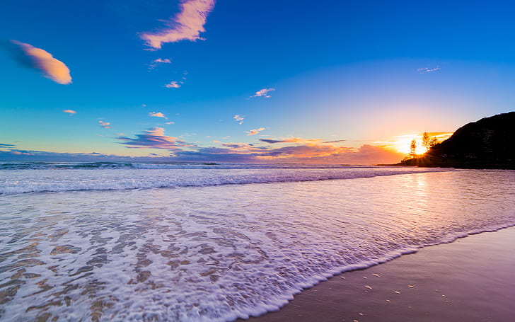 Burleigh Heads, Gold Coast, Australia, Queensland, Beach, HD wallpaper