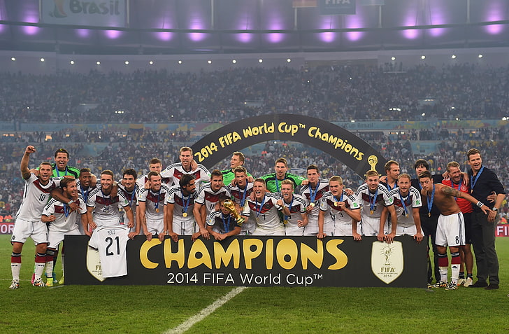 2014 FIFA World Cup champion banner, joy, football, victory, the world Cup, HD wallpaper