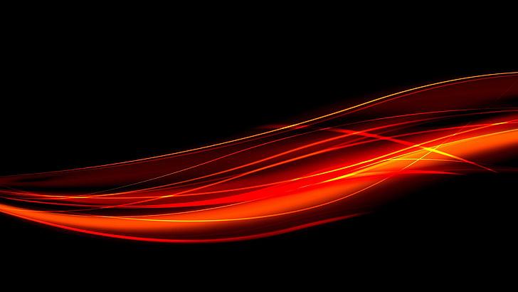 red light wave wallpaper, black, line, abstract, backgrounds