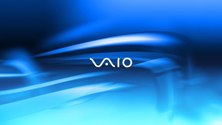black and white electronic device, Sony, VAIO, blue, technology, HD wallpaper