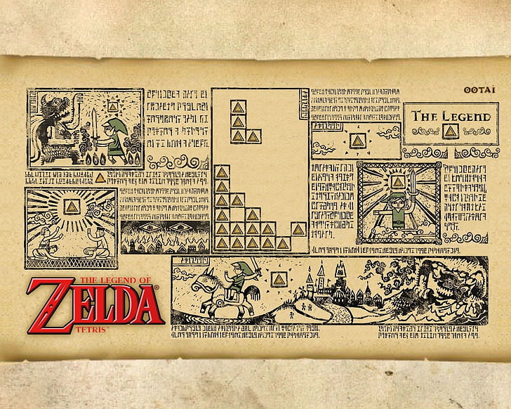 Hd Wallpaper Video Games Tetris The Legend Of Zelda Video Games Zelda Hd Art Wallpaper Flare