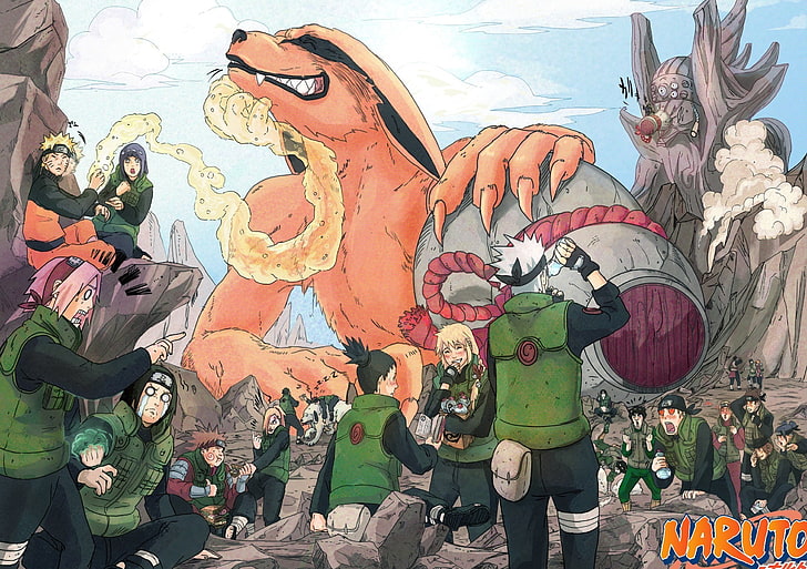 Naruto Shippuden digital wallpaper, Kiba, game, Sakura, anime