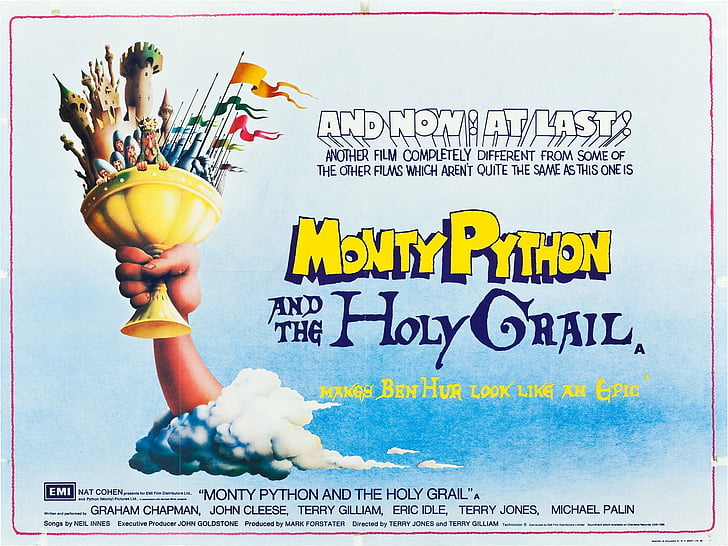 HD wallpaper: Monty Python and the Holy Grail, cartoon characters clip ...