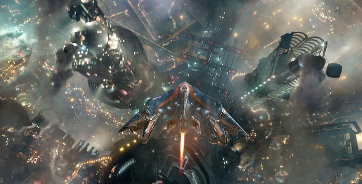guardians of the galaxy milano spacecraft knowhere, HD wallpaper
