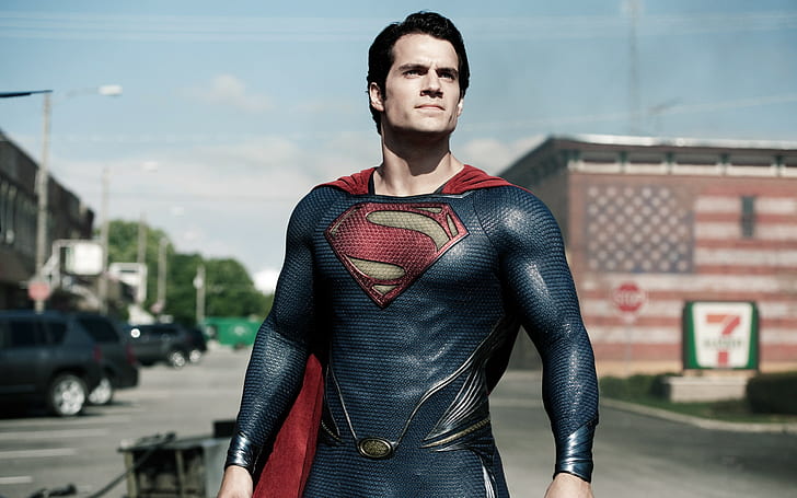 Man of Steel movie, superman man of steel, Superman costume, Henry Cavill, HD wallpaper