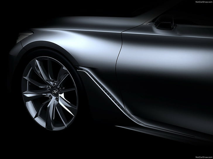 Infiniti, 2015 Infiniti Q60 Coupe, concept cars, twin-turbo, HD wallpaper