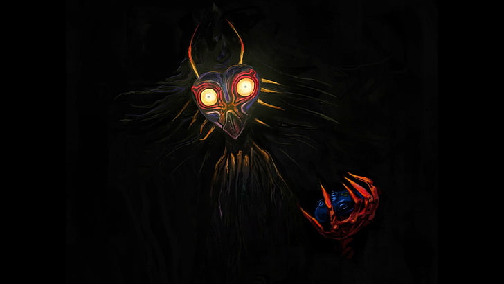 black and red monster illustration, The Legend of Zelda, The Legend of Zelda: Majora's Mask, HD wallpaper