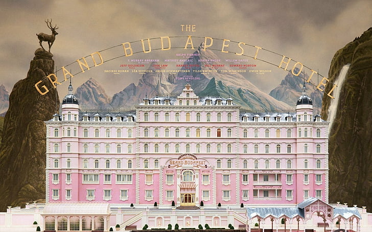 Movie, The Grand Budapest Hotel, Pink, Poster, architecture, HD wallpaper