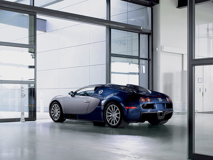 Bugatti Veyron Bleu Centenaire, 2006 bugatti veyron hr manu, car