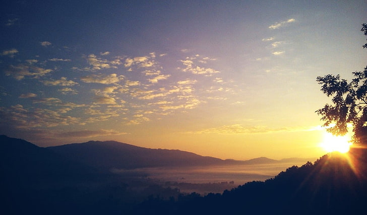body of water during sunrise, Nepal, nature, sky, beauty in nature