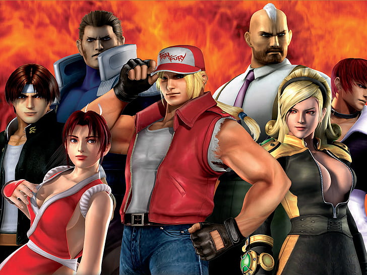King of Fighters Maximum Impact 2, fighting game application poster, HD wallpaper