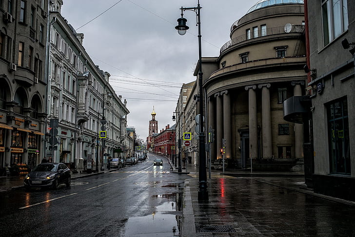 cityscape, Moscow, Russia, street