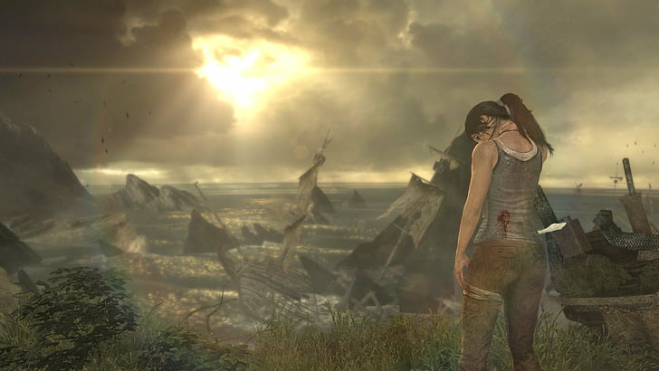 Tomb Raider, Tomb Raider (2013), Landscape, Lara Croft, Sun, HD wallpaper