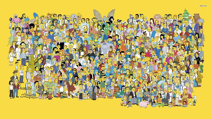 Bart Simpnon doodle, The Simpsons, Bart Simpson, Homer Simpson, HD wallpaper