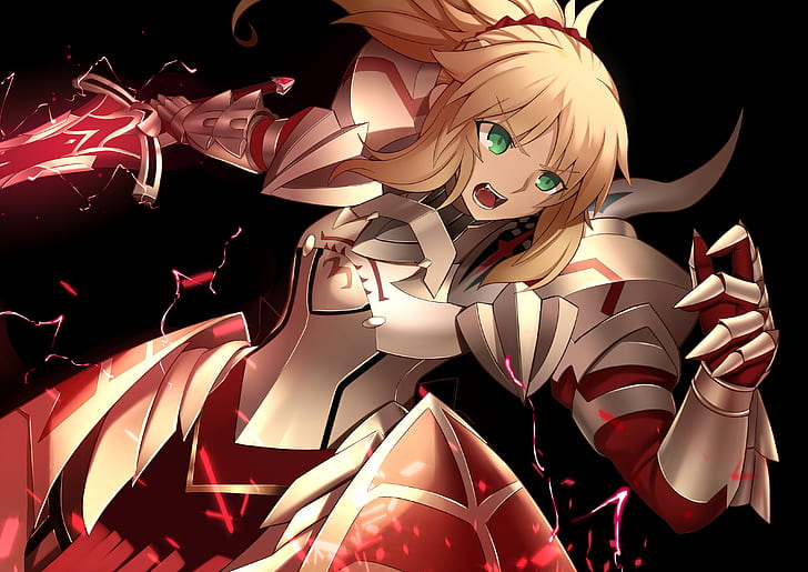 anime girls, sword, blonde, Mordred (FateApocrypha), Fate Series