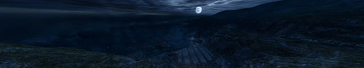 multiple display, video games, Dear Esther, mountain, nature, HD wallpaper