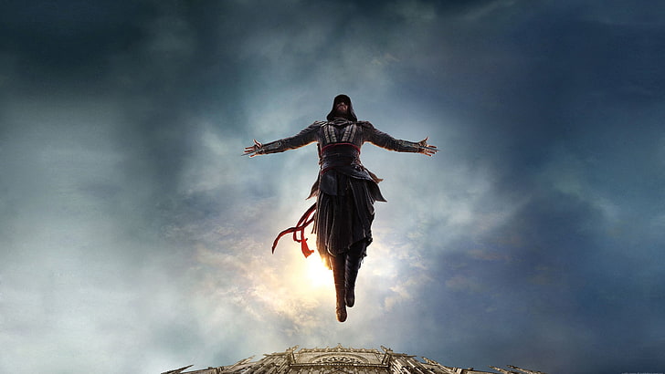 Assassin's Creed digital wallpaper, movies, sky, cloud - sky