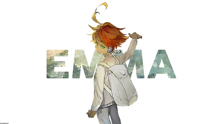 The Promised Neverland Emma Ray Norman HD 4K Wallpaper #5.2994