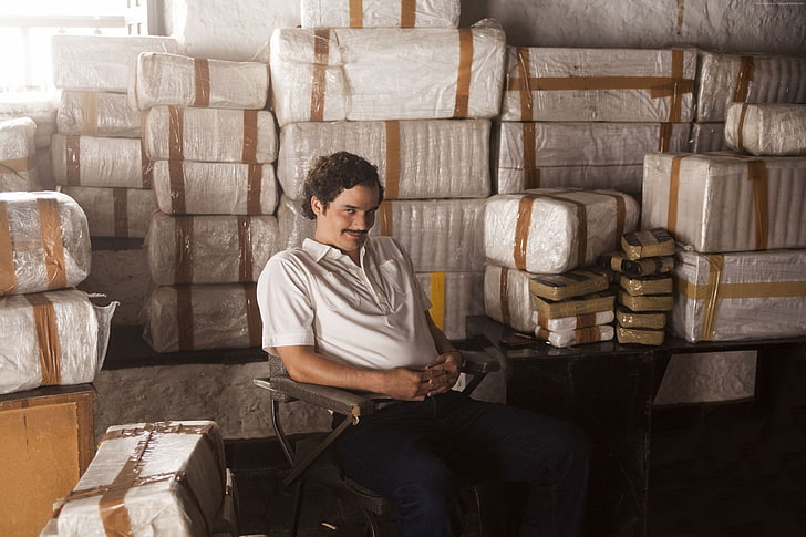 Raúl Méndez, Narcos, serial, Wagner Moura, Pablo Escobar, HD wallpaper